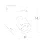 Трековый светильник Soffitto A1720PL-1BK