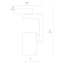 Трековый светильник Traccia A2320PL-1WH