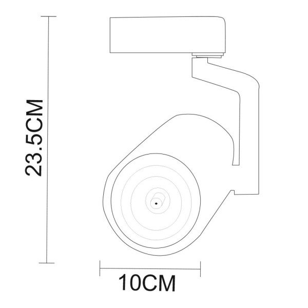 Трековый светильник Traccia A2330PL-1BK