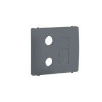 Лицевая панель Apolo 5000 для мультимедийных розеток R-TV-RJ45/R-TV-RJ45 &ndash; SC &ndash; графит