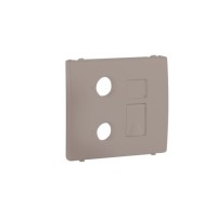 Лицевая панель Apolo 5000 для мультимедийных розеток R-TV-RJ45/R-TV-RJ45 &ndash; SC &ndash; платина