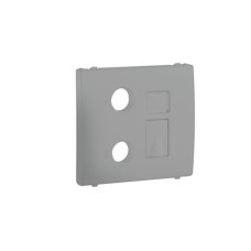 Лицевая панель Apolo 5000 для мультимедийных розеток R-TV-RJ45/R-TV-RJ45 &ndash; SC &ndash; серебро