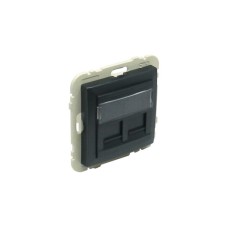 Лицевая панель с суппортом для двух коннекторов RJ45 Logus90
