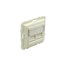 Лицевая панель с суппортом для двух коннекторов RJ45 Logus90