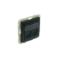 Лицевая панель с суппортом для двух коннекторов RJ45 Logus90