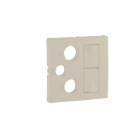 Лицевая панель для мультимедийных розеток R-TV-SAT-2xRJ45 Logus90