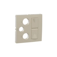 Лицевая панель для мультимедийных розеток R-TV-SAT-2xRJ45 Logus90