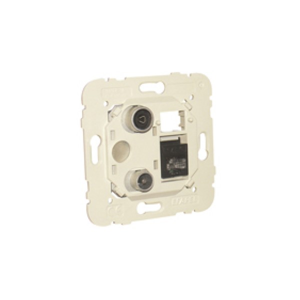 Мультимедийная розетка для подключения звездой R-TV-RJ45 кат. 6 UTP