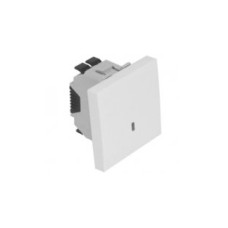 Кнопка &ndash; 2 модуля с подсветкой (150V) &ndash; белый