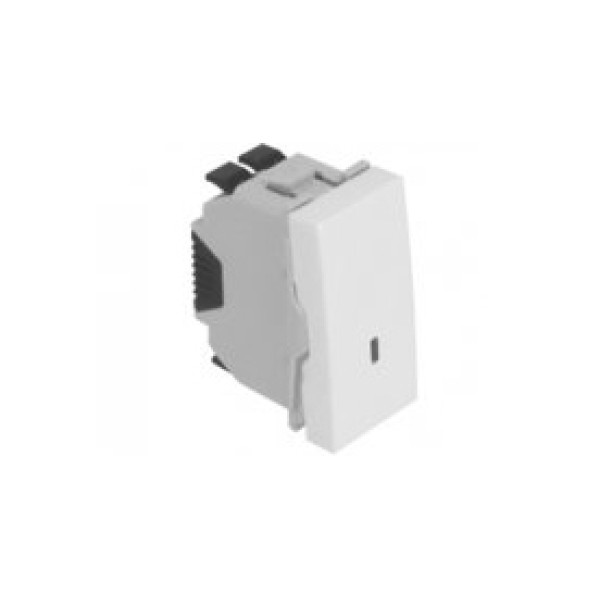 Кнопка &ndash; 1 модуль с подсветкой (150V) &ndash; белый