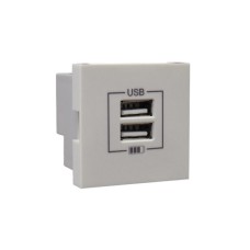 Розетка USB двойная &ndash; зарядная &ndash; лед