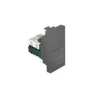 Адаптер с RJ-45 кат.5e UTP 1 модуль &ndash; алюминий