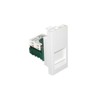 Адаптер с RJ-45 кат.5e UTP 1 модуль &ndash; белый