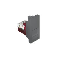 Адаптер с RJ-45 кат.6 UTP 1 модуль &ndash; алюминий