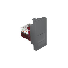 Адаптер с RJ-45 кат.6 UTP 1 модуль &ndash; алюминий