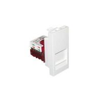 Адаптер с RJ-45 кат.6 UTP 1 модуль &ndash; белый