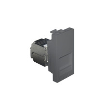Адаптер с RJ-45 кат.5e FTP 1 модуль &ndash; алюминий
