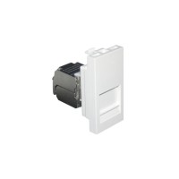 Адаптер с RJ-45 кат.5e FTP 1 модуль &ndash; белый