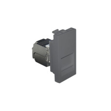 Адаптер с RJ-45 кат.6 FTP 1 модуль &ndash; алюминий