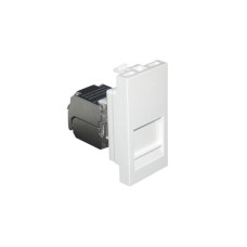 Адаптер с RJ-45 кат.6 FTP &ndash; 1 модуль &ndash; черный