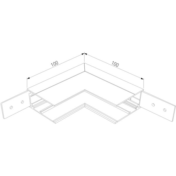 Коннектор угловой Slim Magnetic 85091/11