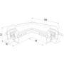 Коннектор угловой Slim Magnetic 85124/00