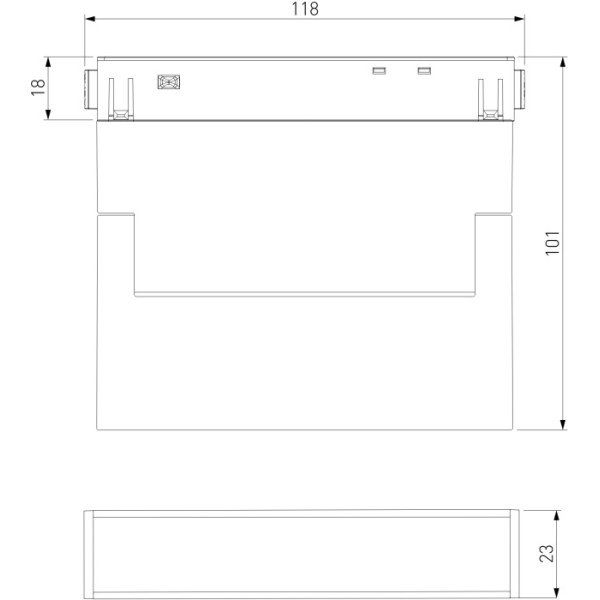 Трековый светильник Slim Magnetic 85084/01