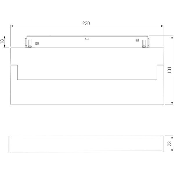 Трековый светильник Slim Magnetic 85085/01