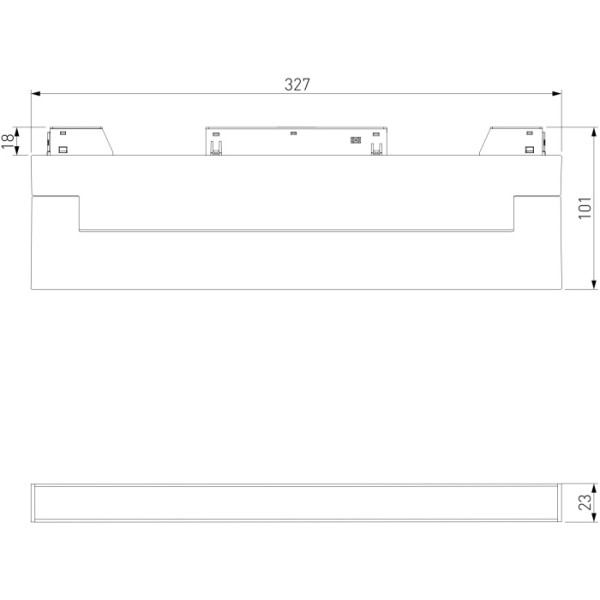 Трековый светильник Slim Magnetic 85086/01