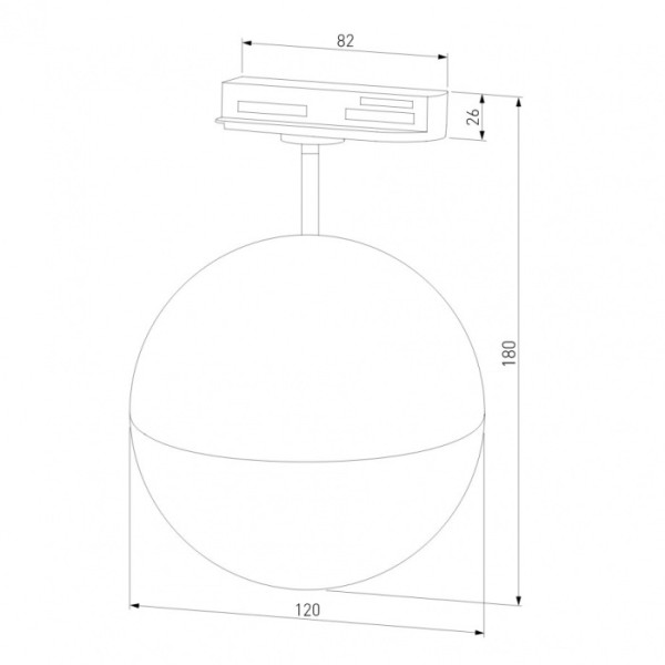 Трековый светильник Glob Glob GX53 Хром (MRL 1015) однофазный