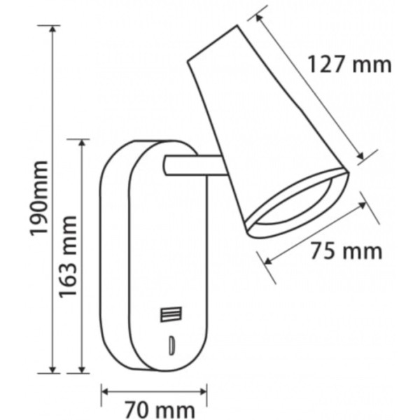 Спот PointTwo FR10002WL-L6B