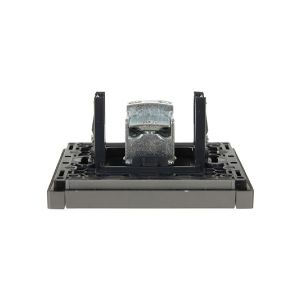 FORTE&PIANO Розетка TV проходная FP529 сталь IEK