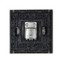 FORTE&PIANO Розетка TV проходная FP529 сталь IEK