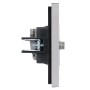 FORTE&PIANO Розетка двойная TV+SAT FP538 сталь IEK