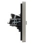 FORTE&PIANO Розетка двойная TV+RJ45 кат.5E FP536 сталь IEK