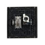 FORTE&PIANO Розетка двойная TV+RJ45 кат.5E FP536 сталь IEK