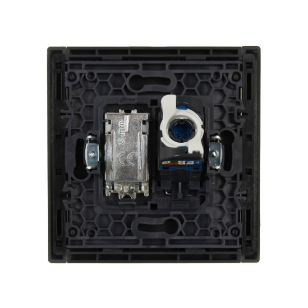 FORTE&PIANO Розетка двойная TV+RJ45 кат.6 FP337 серый IEK