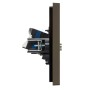 FORTE&PIANO Розетка двойная TV+RJ45 кат.6 FP337 серый IEK