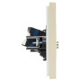 FORTE&PIANO Розетка двойная TV+RJ45 кат.6 FP437 ваниль IEK
