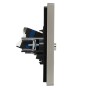 FORTE&PIANO Розетка двойная TV+RJ45 кат.6 FP537 сталь IEK