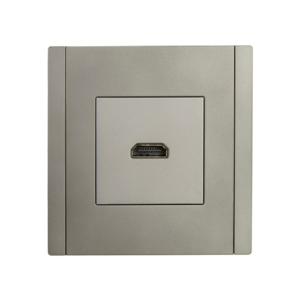 FORTE&PIANO Розетка HDMI FP540 сталь IEK