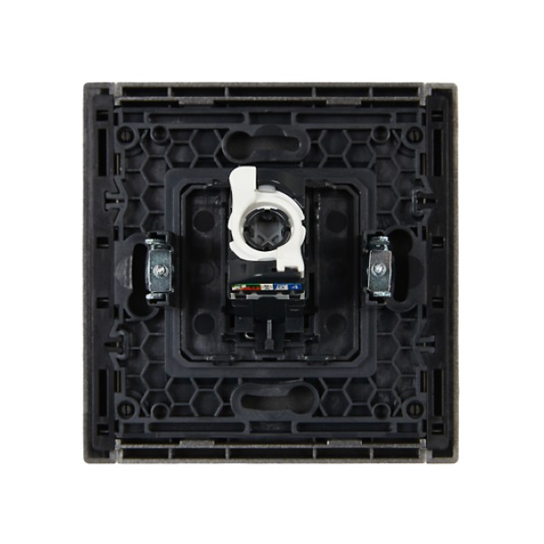FORTE&PIANO Розетка компьютерная RJ45 кат.5E FP532 сталь IEK