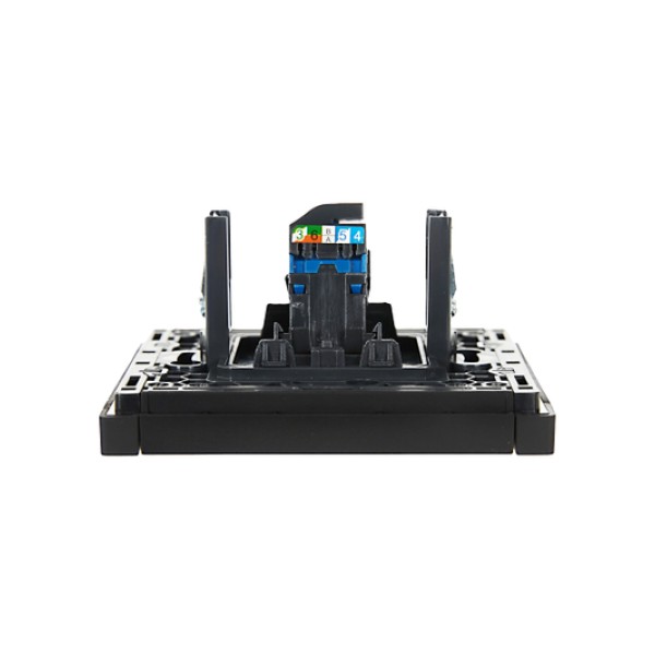 FORTE&PIANO Розетка компьютерная RJ45 кат.6 FP131 черный IEK