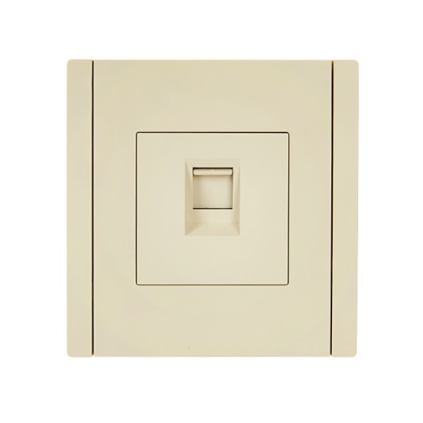 FORTE&PIANO Розетка компьютерная RJ45 кат.6 FP431 ваниль IEK