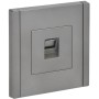 FORTE&PIANO Розетка компьютерная RJ45 кат.6 FP531 сталь IEK