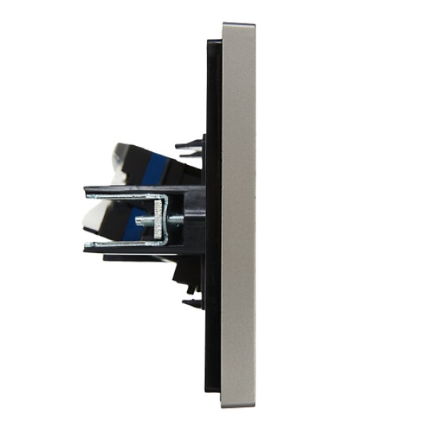 FORTE&PIANO Розетка компьютерная RJ45 кат.6 FP531 сталь IEK