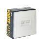FORTE&PIANO Розетка компьютерная двойная RJ45 кат.5E FP233 белый IEK