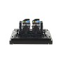 FORTE&PIANO Розетка компьютерная двойная RJ45 кат.5E FP133 черный IEK