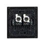 FORTE&PIANO Розетка компьютерная двойная RJ45 кат.5E FP133 черный IEK