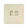 FORTE&PIANO Розетка компьютерная двойная RJ45 кат.5E FP433 ваниль IEK